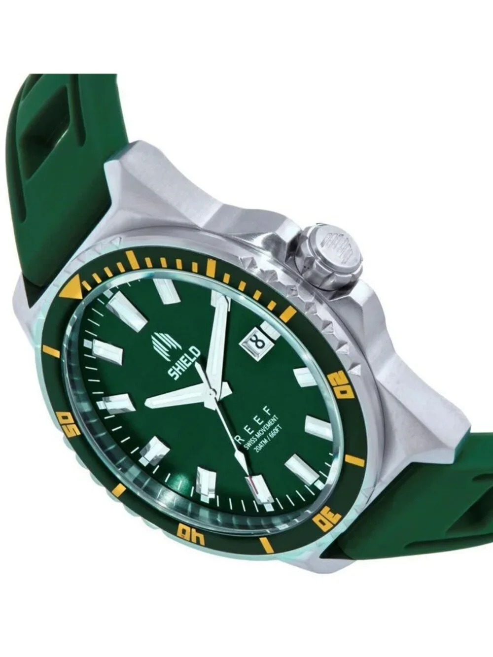 NWT Shield Reef Green Dial Men's Watch